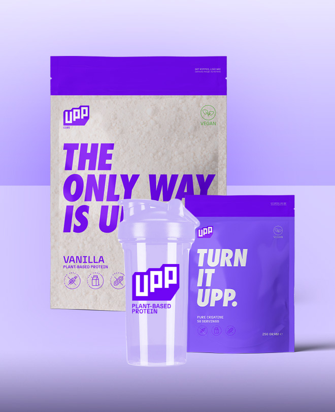 UPP Core Vanilla 750 gram + Creatine 250 gram + Gratis shaker